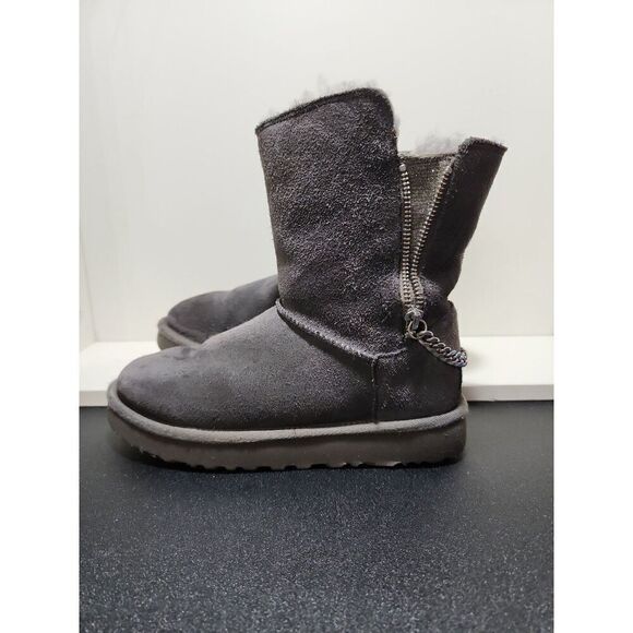 UGG Australia Classic Short Sparkle Zip Boots Size 5 - Picture 3 of 7